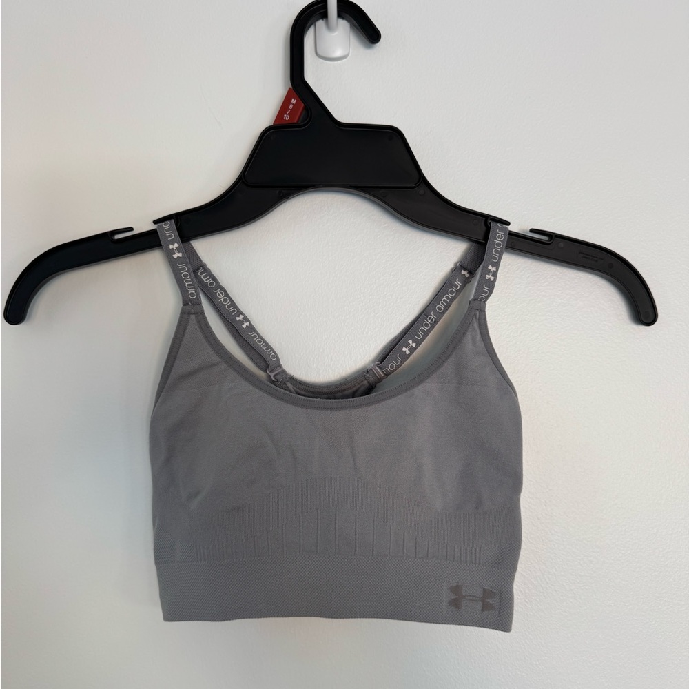 Under Armour Small Seamless Gray Sports Bra